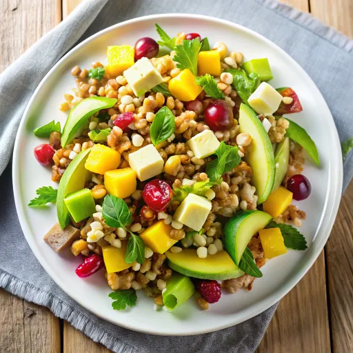 Avokadolu Buğday Salatası